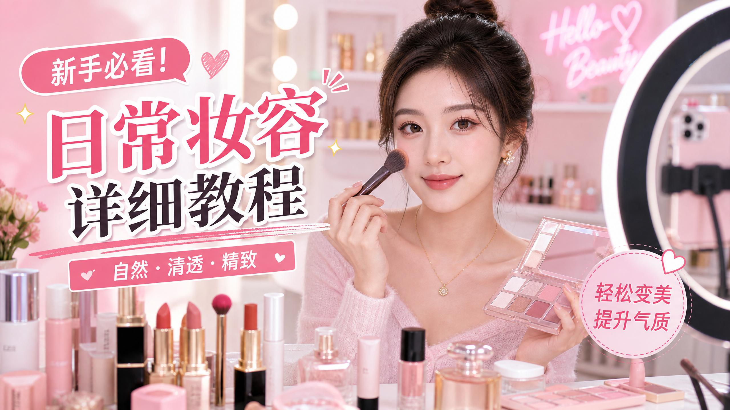 蘑菇视频美妆视频教程-日常妆容